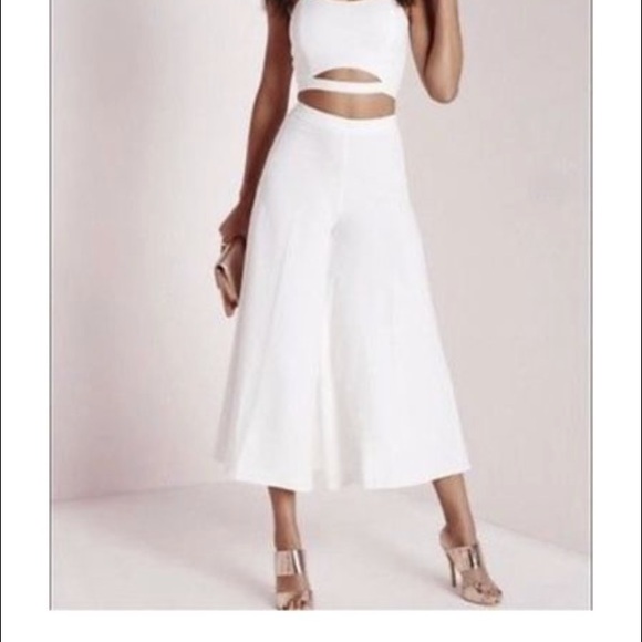 Missguided Pants - White culottes